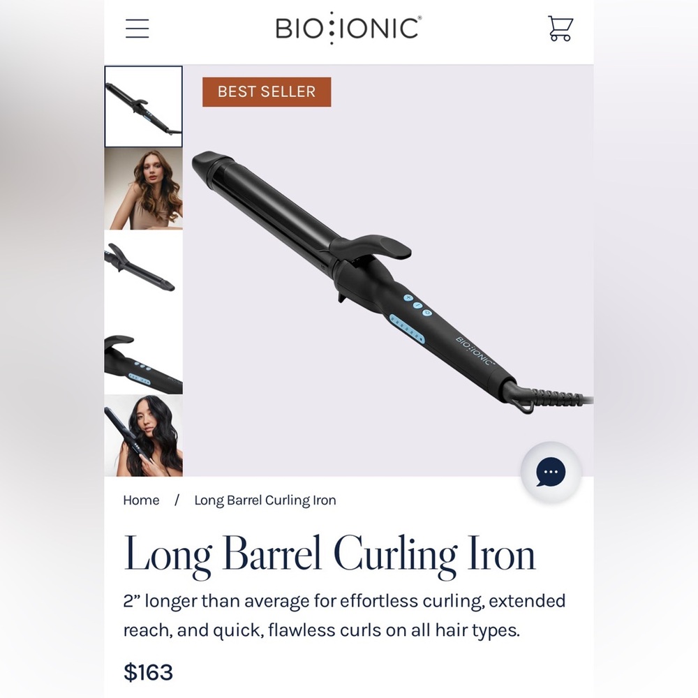 Bioionic Long Barrel Curling Iron